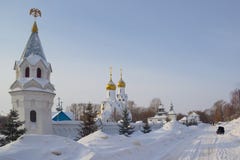 Iglesia de Archistrategos Mikhail en Novosibirsk Rusia foto de archivo libre de regalías Iglesia de Archistrategos Mikhail en Novosibirsk Rusia foto de archivo libre de regalías