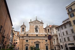 Iglesia de Roma barroca, Italia imágenes de archivo libres de regalías Iglesia de Roma barroca, Italia imágenes de archivo libres de regalías