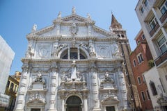 Iglesia de Santa Maria del Giglio, Venecia, Italia Fotografía de archivo Iglesia de Santa Maria del Giglio, Venecia, Italia Fotografía de archivo