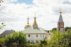 Iglesia ortodoxa, con a imágenes de archivo libres de regalías Iglesia ortodoxa, con a imágenes de archivo libres de regalías