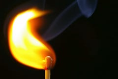 Igniting Match Royalty Free Stock Images