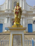 Igreja velha do southindia na cidade branca de chennai Pondicherry imagens de stock royalty free Igreja velha do southindia na cidade branca de chennai Pondicherry imagens de stock royalty free