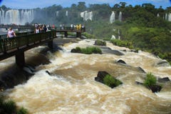 Iguazu Spada - widok od Brazylia strony obrazy royalty free Iguazu Spada - widok od Brazylia strony obrazy royalty free