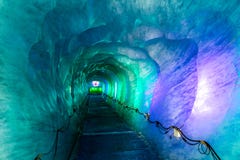 Ijshol in Mer DE Glacer Glacier-Chamonix, Frankrijk stock foto Ijshol in Mer DE Glacer Glacier-Chamonix, Frankrijk stock foto
