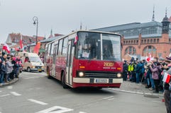 Ikarus histórico 260 en la independencia nacional en Polonia fotos de archivo libres de regalías Ikarus histórico 260 en la independencia nacional en Polonia fotos de archivo libres de regalías