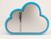 Ikone 3D Cloud Drive vektor abbildung Ikone 3D Cloud Drive vektor abbildung