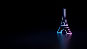 Ikone 3d des Eiffelturms vektor abbildung Ikone 3d des Eiffelturms vektor abbildung