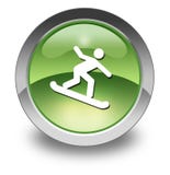 Ikone, Knopf, Piktogramm-Snowboarding lizenzfreie abbildung Ikone, Knopf, Piktogramm-Snowboarding lizenzfreie abbildung