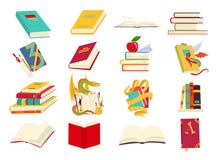 Ikonen des Buchvektorsatzes in einer flachen Designart Bücher in einem Stapel, offen, in einer Gruppe, geschlossen, im Regal Mess vektor abbildung Ikonen des Buchvektorsatzes in einer flachen Designart Bücher in einem Stapel, offen, in einer Gruppe, geschlossen, im Regal Mess vektor abbildung