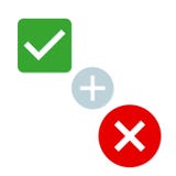 Ikonenrecht, -unrecht und -positives auf einem weißen Hintergrund vektor abbildung Ikonenrecht, -unrecht und -positives auf einem weißen Hintergrund vektor abbildung