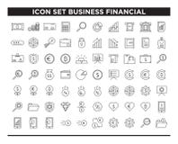 Ikonensatzgeschäftsfinanzlinie Art vektor abbildung Ikonensatzgeschäftsfinanzlinie Art vektor abbildung