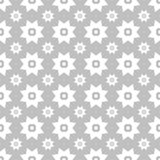 Il bianco su argento con due differenti ha graduato le stelle secondo la misura con i quadrati e circonda il fondo senza cuciture royalty illustrazione gratis Il bianco su argento con due differenti ha graduato le stelle secondo la misura con i quadrati e circonda il fondo senza cuciture royalty illustrazione gratis