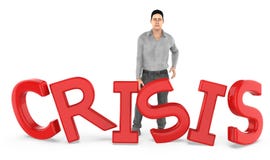 il carattere 3d, l'uomo, tristi, grido e crisi mandano un sms a illustrazione di stock il carattere 3d, l'uomo, tristi, grido e crisi mandano un sms a illustrazione di stock