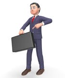 Il carattere della cartella indica la rappresentazione di Person And Commercial 3d di affari illustrazione di stock Il carattere della cartella indica la rappresentazione di Person And Commercial 3d di affari illustrazione di stock