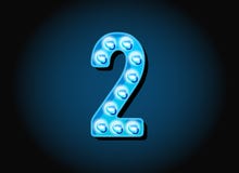 Il casinò o Broadway firma i numeri delle cifre della lampadina di stile royalty illustrazione gratis Il casinò o Broadway firma i numeri delle cifre della lampadina di stile royalty illustrazione gratis