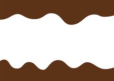 Il cioccolato scorrente Melted gocciola con la trasparenza - illustrazione orizzontale senza cuciture del confine illustrazione vettoriale Il cioccolato scorrente Melted gocciola con la trasparenza - illustrazione orizzontale senza cuciture del confine illustrazione vettoriale