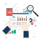Il concetto piano dell'illustrazione di vettore di progettazione dell'investimento finanziario, analisi dei dati con la crescita illustrazione di stock Il concetto piano dell'illustrazione di vettore di progettazione dell'investimento finanziario, analisi dei dati con la crescita illustrazione di stock