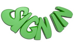 Il ` FIRMA DENTRO il ` scritto con le lettere verdi 3D su fondo bianco - rappresentazione 3D royalty illustrazione gratis Il ` FIRMA DENTRO il ` scritto con le lettere verdi 3D su fondo bianco - rappresentazione 3D royalty illustrazione gratis