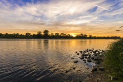 Il fiume Loira, Francia Fotografia Stock Libera da Diritti Il fiume Loira, Francia Fotografia Stock Libera da Diritti