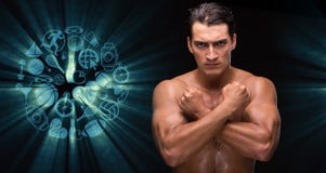 Il giovane nel concetto di sport immagine stock libera da diritti Il giovane nel concetto di sport immagine stock libera da diritti