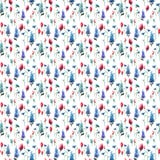 Il grafico elegante adorabile meraviglioso ha sofisticato i tulipani blu di rossi carmini di speronelle del tessuto variopinto di royalty illustrazione gratis Il grafico elegante adorabile meraviglioso ha sofisticato i tulipani blu di rossi carmini di speronelle del tessuto variopinto di royalty illustrazione gratis