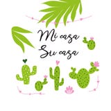 Il mio di casa la vostra carta di vettore della casa Stampa spinosa disegnata a mano sveglia del cactus con la citazione ispiratr royalty illustrazione gratis Il mio di casa la vostra carta di vettore della casa Stampa spinosa disegnata a mano sveglia del cactus con la citazione ispiratr royalty illustrazione gratis