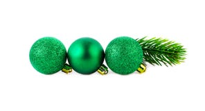 Il Natale si inverdisce la linea retta delle palle con lo spazio della copia Immagine Stock Il Natale si inverdisce la linea retta delle palle con lo spazio della copia Immagine Stock