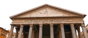 Il panteon a Roma - la più vecchia chiesa cattolica nella città immagine stock libera da diritti Il panteon a Roma - la più vecchia chiesa cattolica nella città immagine stock libera da diritti
