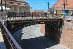 Il ponte delle bugie/ponte dei bugiardi - Sibiu, Romania Immagine Stock Libera da Diritti Il ponte delle bugie/ponte dei bugiardi - Sibiu, Romania Immagine Stock Libera da Diritti