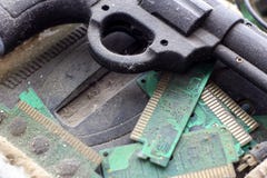 Il retro gamepad, regolatore e console del gioco hanno riguardato il VI concetto delle tecnologie obsolete ed antiquate della pol immagini stock libere da diritti Il retro gamepad, regolatore e console del gioco hanno riguardato il VI concetto delle tecnologie obsolete ed antiquate della pol immagini stock libere da diritti