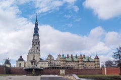Il santuario di Jasna Gora in Czestochowa, Polonia Immagine Stock Libera da Diritti Il santuario di Jasna Gora in Czestochowa, Polonia Immagine Stock Libera da Diritti