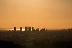 Il Sun ha bagnato Los Angeles fotografia stock libera da diritti Il Sun ha bagnato Los Angeles fotografia stock libera da diritti
