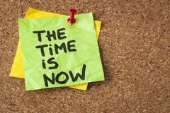 Il tempo è ora fotografia stock Il tempo è ora fotografia stock