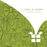 Il verde di vettore piega la siluetta del contenitore di regalo di Natale illustrazione vettoriale Il verde di vettore piega la siluetta del contenitore di regalo di Natale illustrazione vettoriale