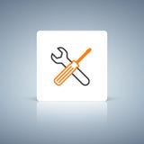 Il web design di servizio foggia l'icona Immagine Stock Libera da Diritti Il web design di servizio foggia l'icona Immagine Stock Libera da Diritti