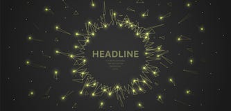 Il wireframe poligonale ingrana futuristico la struttura del cerchio, segno di concetto su fondo scuro Linee di vettore, punti e illustrazione di stock Il wireframe poligonale ingrana futuristico la struttura del cerchio, segno di concetto su fondo scuro Linee di vettore, punti e illustrazione di stock