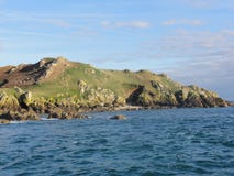 The Ile aux oiseaux is a small island in the Bretagne - Front view