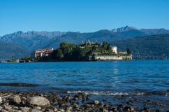 Ilha de Isola Bella no lago Maggiore, ilhas de Borromean, Stresa P imagens de stock Ilha de Isola Bella no lago Maggiore, ilhas de Borromean, Stresa P imagens de stock