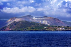 Ilha de Vulcano, Lipari, Itália Foto de Stock Ilha de Vulcano, Lipari, Itália Foto de Stock
