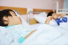 Ill child in hospital