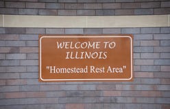Illinois Welcome Center, Homestead Rest Area stock images Illinois Welcome Center, Homestead Rest Area stock images