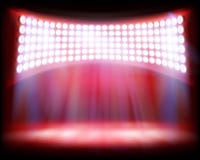 Illuminated stage on the stadium. Vector illustration. stock illustration Illuminated stage on the stadium. Vector illustration. stock illustration