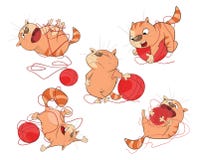 Illustratie van een leuke kat stock illustratie Illustratie van een leuke kat stock illustratie