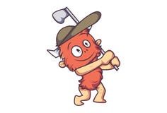 Illustratie van het Leuke Monster van het Beeldverhaalbont stock illustratie Illustratie van het Leuke Monster van het Beeldverhaalbont stock illustratie