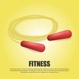 Illustratie van het Realistuc 3D touwtjespringen, sportfitness symbool - het pictogram van de opleidingsoefening royalty-vrije illustratie Illustratie van het Realistuc 3D touwtjespringen, sportfitness symbool - het pictogram van de opleidingsoefening royalty-vrije illustratie