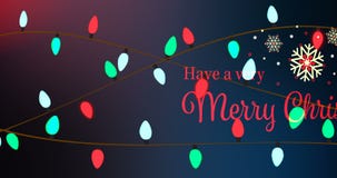 Illustratie van Kerstmisgroet met vrolijk Kerstmisbericht vector illustratie Illustratie van Kerstmisgroet met vrolijk Kerstmisbericht vector illustratie