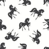 лошади делают по образцу безшовное Черно-белое illustratio иллюстрация вектора лошади делают по образцу безшовное Черно-белое illustratio иллюстрация вектора