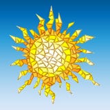 Illustration of abstract sun simulated cracked glass royalty free illustration Illustration of abstract sun simulated cracked glass royalty free illustration