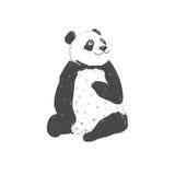 Illustration animale de dessin de clipart (images graphiques) de panda sur l'animal mignon de fond blanc illustration libre de droits Illustration animale de dessin de clipart (images graphiques) de panda sur l'animal mignon de fond blanc illustration libre de droits