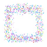 Illustration. Art creation. Colorful square shape. Multicolored confetti in rectangle shape on white. Colored pattern for design. Holiday background with stock illustration Illustration. Art creation. Colorful square shape. Multicolored confetti in rectangle shape on white. Colored pattern for design. Holiday background with stock illustration